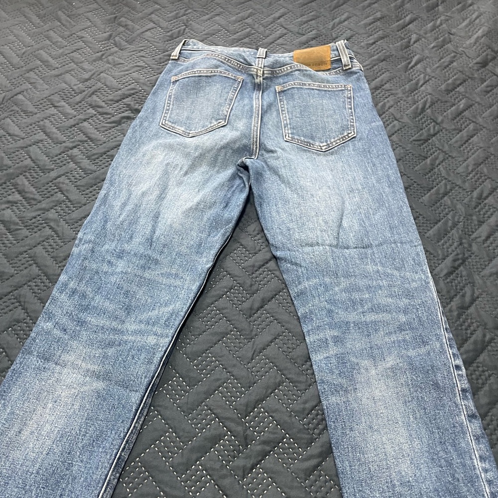 Denim Forum Arlo high rise straight ankle